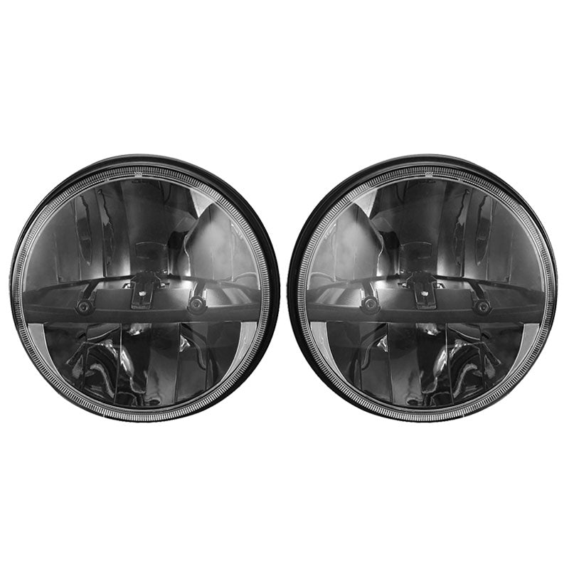 Auxbeam 7" 40W Cree Round High/Low Beam LED Headlight Kit