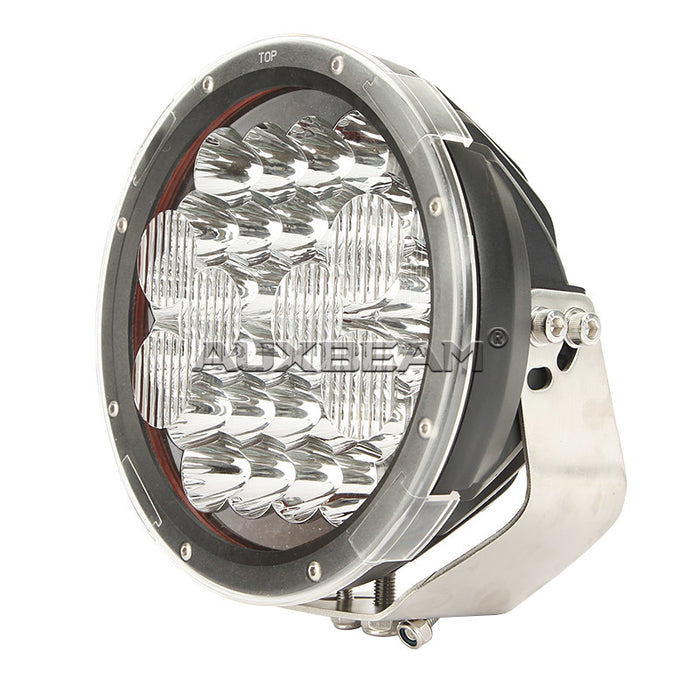 Auxbeam 9 inch 150W Cree Round Spot Beam Off Road Driving Light w/ Mount & Cover