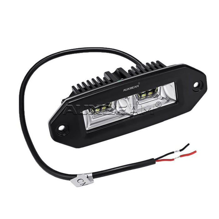 Auxbeam 7 inch 40W Rectangle Flood Beam Cree LED Light w/ Mount & Hardware