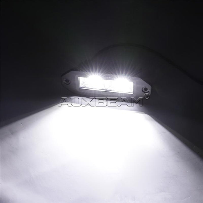Auxbeam 7 inch 40W Rectangle Flood Beam Cree LED Light w/ Mount & Hardware