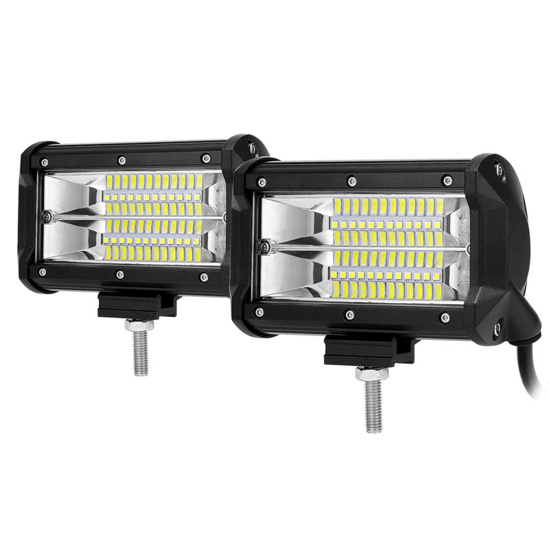 Auxbeam Pair of 5 inch 24W Cree LED Flood Beam Fog Lights