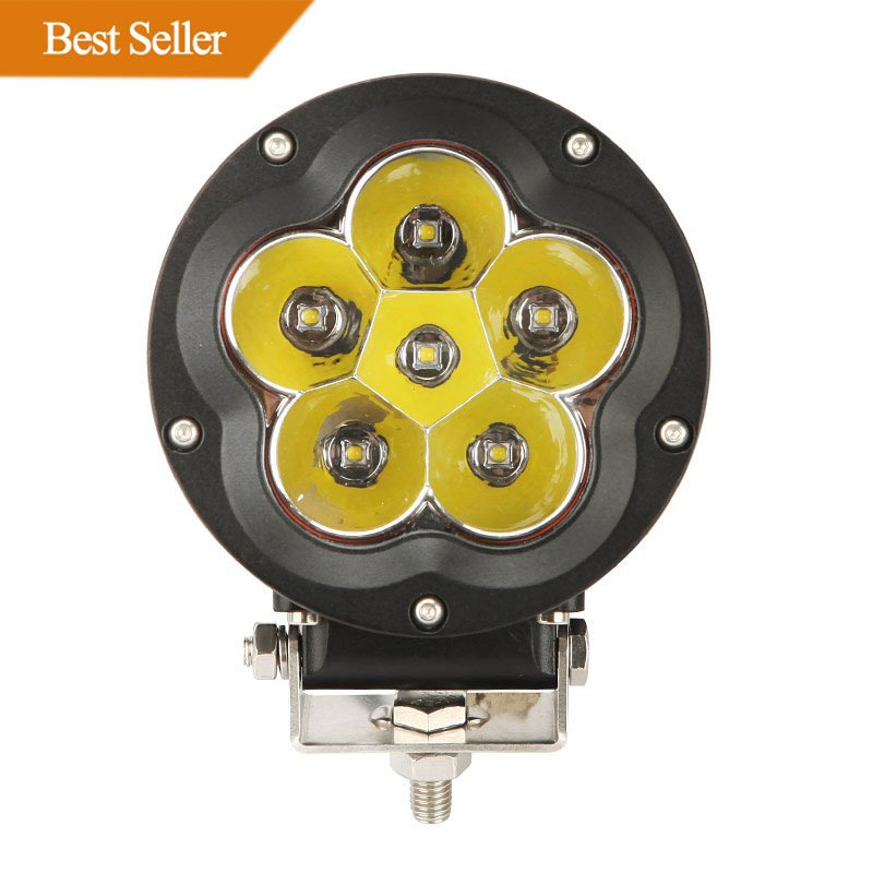 Auxbeam 5" 60W Cree Round Spot & Flood Beam Off Road Driving Light