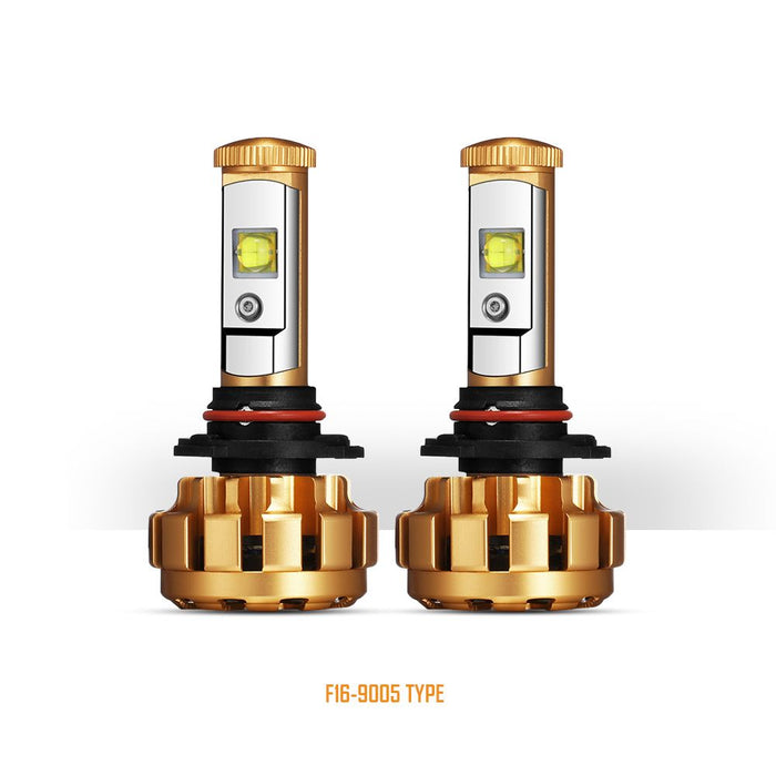 Auxbeam Auxbeam 9005/HB3/H10 F-16 High/Low Beam Cree LED Headlight