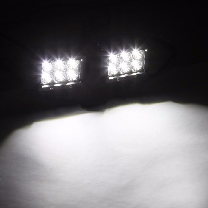 Auxbeam Pair of 4 inch 18W Cree LED Off Road/Work Lights (Spot or Flood)
