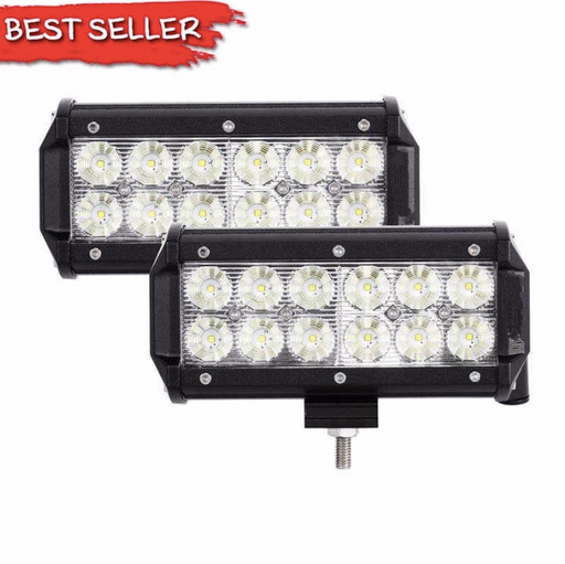 Auxbeam Pair of 7 inch 36W Cree LED Flood Beam Off Road/Work Lights