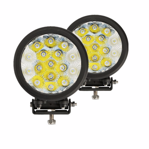 Auxbeam 7 inch 80W Round Off Road LED Lights Spot & Flood Beam Pair