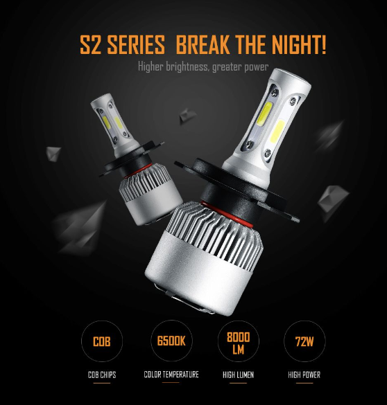 Auxbeam Auxbeam S2 H11/H9/H8 LED Headlight