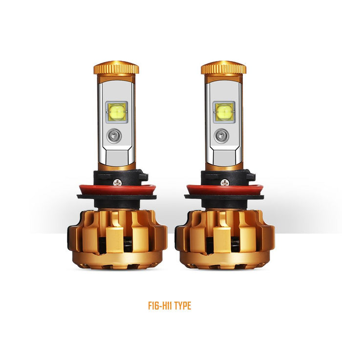Auxbeam Auxbeam H11/H9/H8 F-16 High/Low Beam Cree LED Headlight