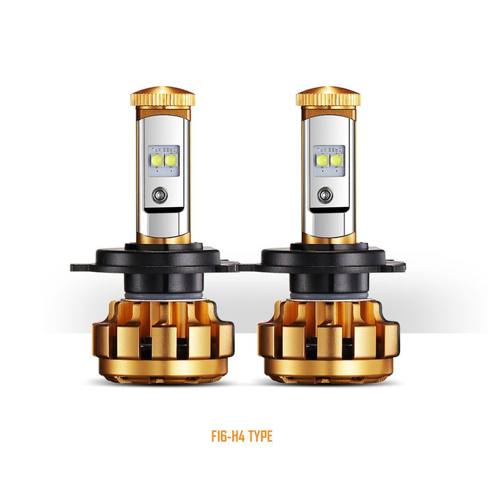 Auxbeam Auxbeam H4/9003/HB2 F-16 High/Low Beam Cree LED Headlight