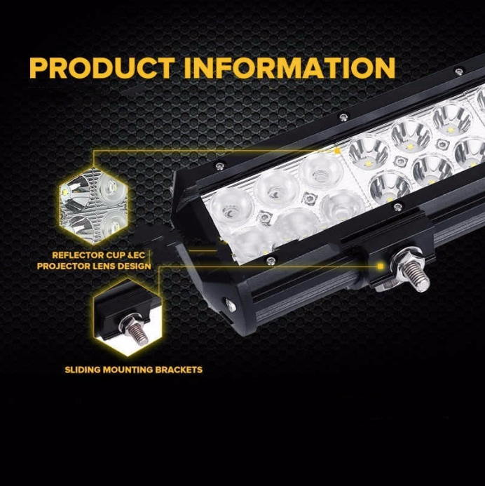 Auxbeam 54 inch Straight 312W X-Series Spot & Flood Off Road LED Light Bar
