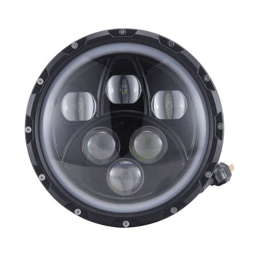 Auxbeam 7" 60W High/Low Beam LED Headlight with Halo Ring